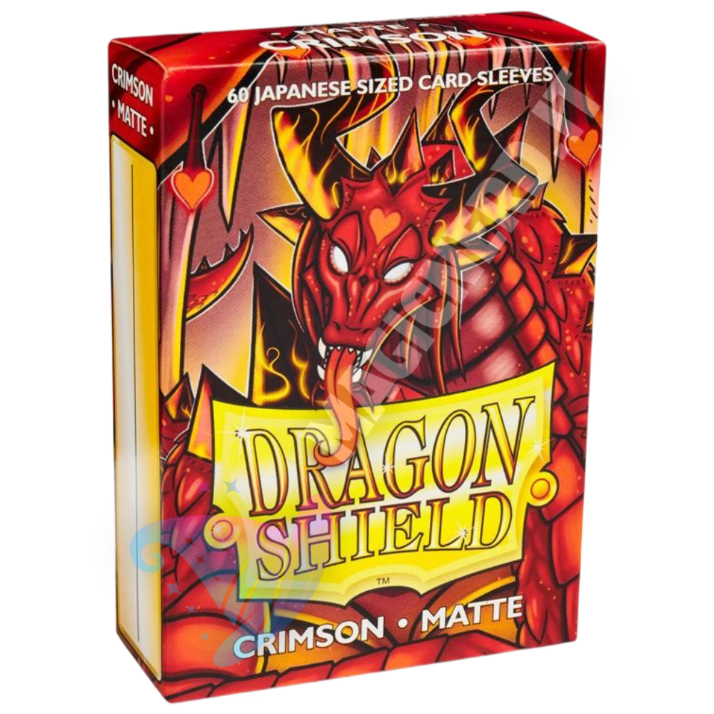 Dragon Shield Small Japanese Matte Crimson – 60 bustine protettive per Yu-Gi-Oh!