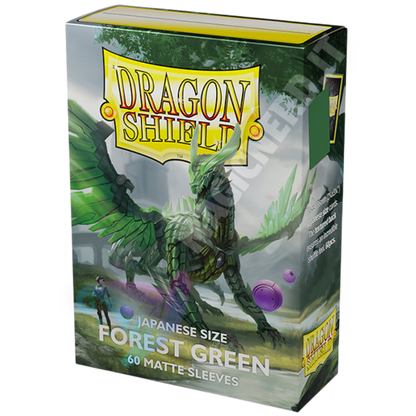 Dragon Shield Small Japanese Matte Forest Green – 60 bustine protettive per Yu-Gi-Oh!