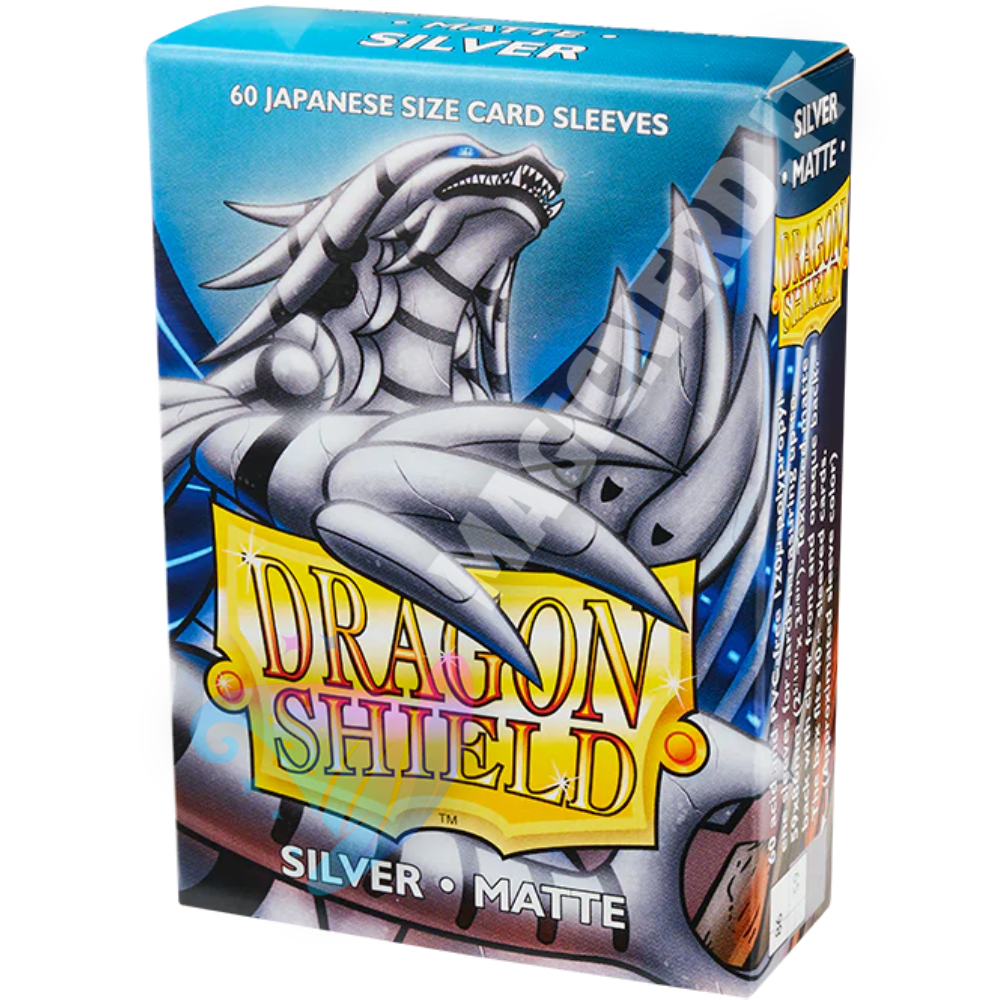 Dragon Shield Small Japanese Matte Silver – 60 bustine protettive per Yu-Gi-Oh!