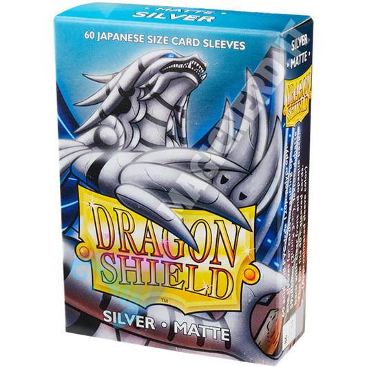 Dragon Shield Small Japanese Matte Silver – 60 bustine protettive per Yu-Gi-Oh!