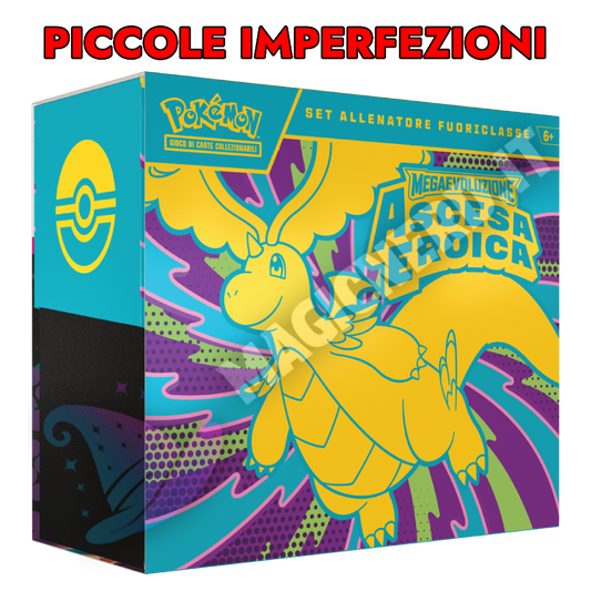 (PICCOLE IMPERFEZIONI) Ascesa Eroica Set Allenatore Fuoriclasse ETB Mega Dragonite (ITA)