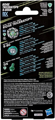 Beyblade X Ridge Triceratops 9-80GN Booster Pack