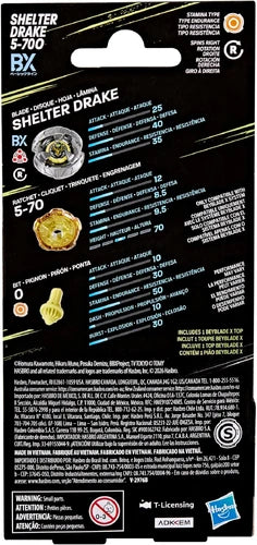Beyblade X Shelter Drake 5-70O Booster Pack