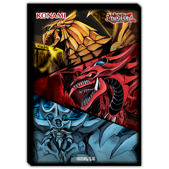 Slifer, Obelisk & Ra Sleeves Yu-Gi-Oh! (50 bustine)