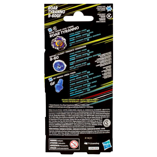 Beyblade X Roar Tyranno 9-60GF – Booster Pack