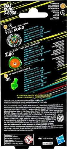 Beyblade X Yell Kong 3-60GB Booster Pack