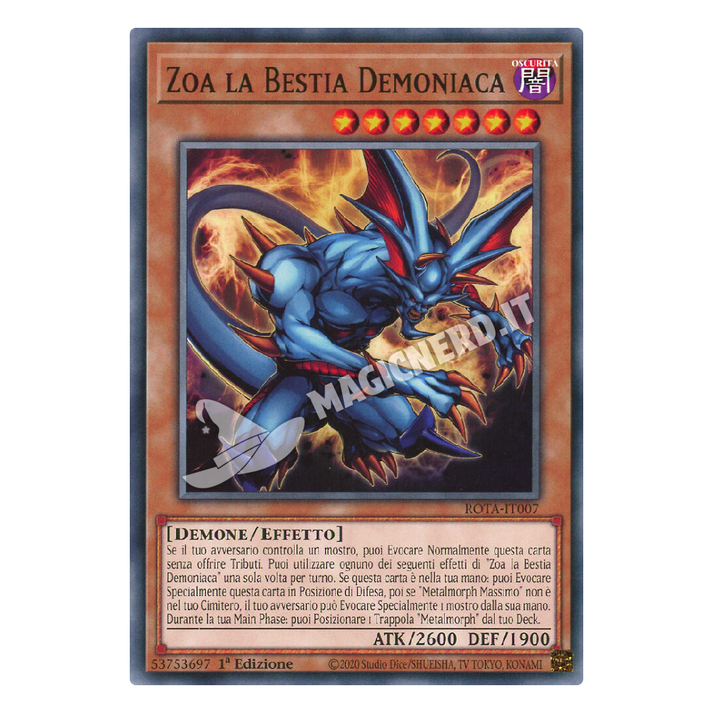 ROTA-IT007 Zoa la Bestia Demoniaca comune 1a Edizione
