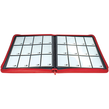 Album 12 Tasche Con Zip - Zippered PRO-Binder - Red - Ultra-PRO