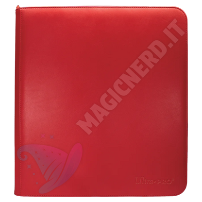 Album 12 Tasche Con Zip - Zippered PRO-Binder - Red - Ultra-PRO