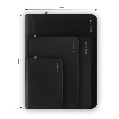 Album 16 Tasche Exo-Tec Zip Binder Signature Black - Vault X