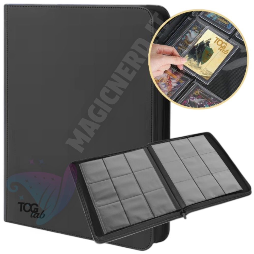 Album 9 Tasche Con Zip Per Toploader - TCG Lab (252 Toploader)