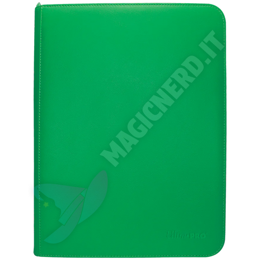 Album 9 Tasche Con Zip PRO-Binder Green Vivid Ultra-PRO