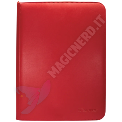 Album 9 Tasche Con Zip PRO-Binder Red Vivid Ultra-PRO