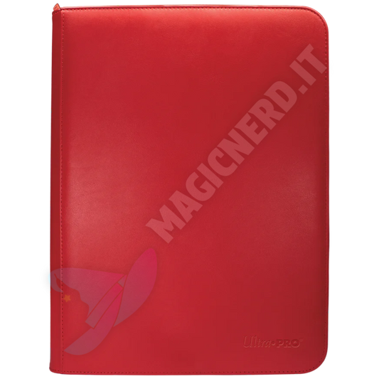 Album 9 Tasche Con Zip PRO-Binder Red Vivid Ultra-PRO