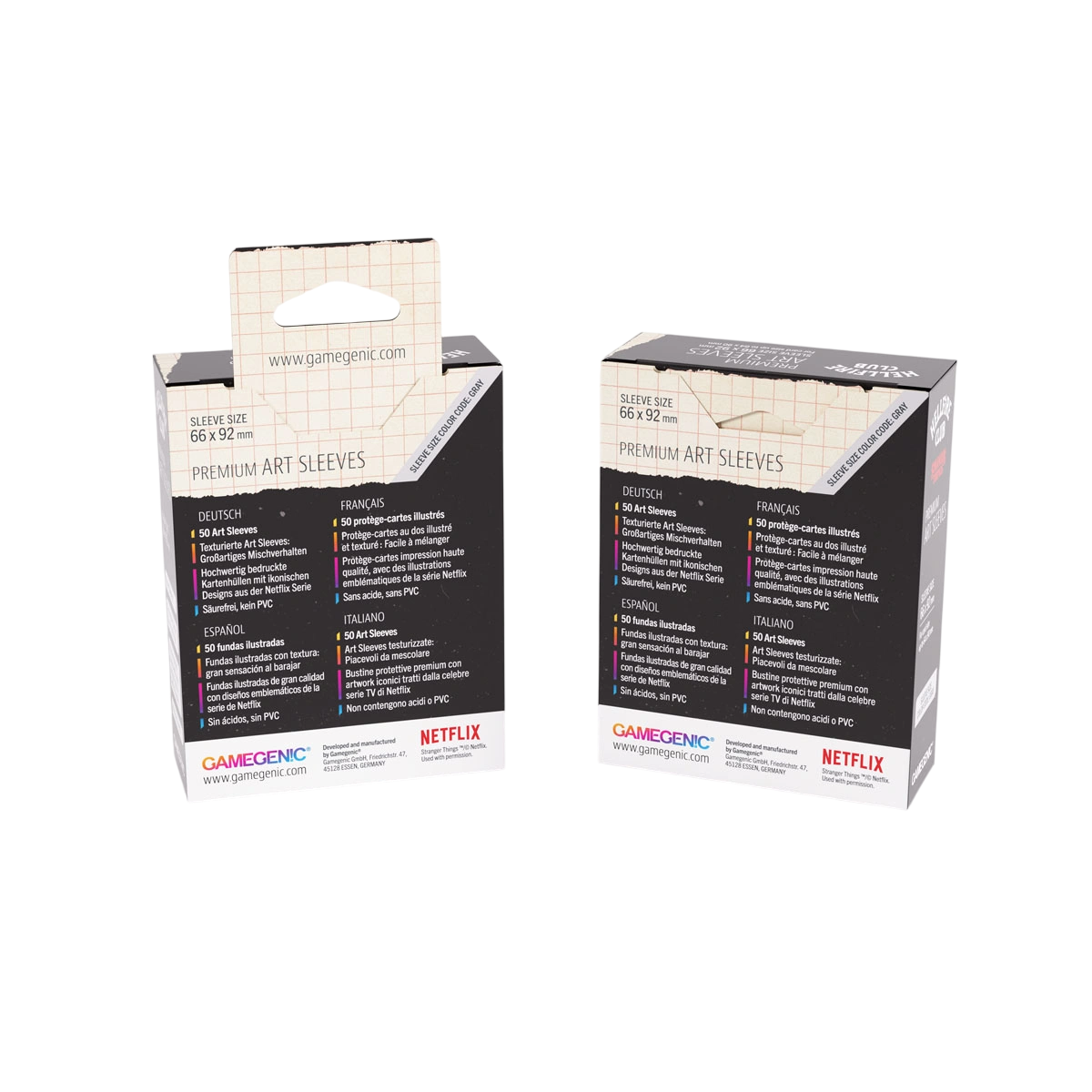 Art Sleeves Hellfire Club Stranger Things (50 Bustine) Standard - Gamegenic