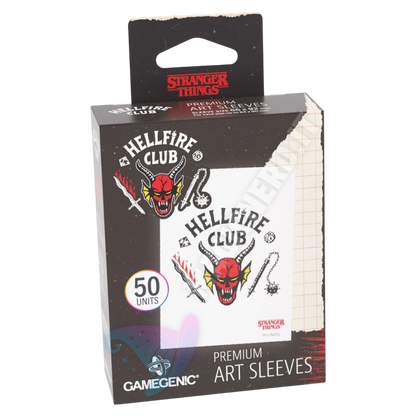 stranger things card sleeves 2025 TOPPS BOX (1 AUTO/10 Cards) Netflix Brand New Sealed QTY The Hellfire Club Art Sleeves are produced with a matte back and clear front foil.One pack contains 50 sleeves. Stranger Things - Hellfire Club