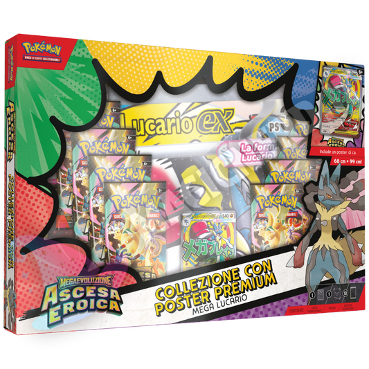 Ascesa Eroica Collezione Con Poster Premium Mega Lucario (ITA)