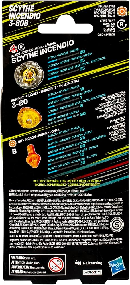 Beyblade X Scythe 3-860B Booster Pack