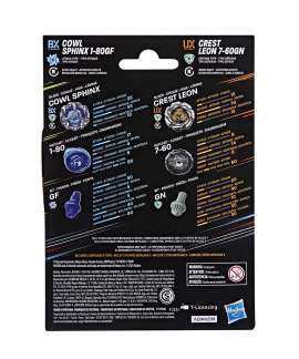 Beyblade X Cowl Sphinx 1-80GF Crest Leon 7-60GN Dual Pack