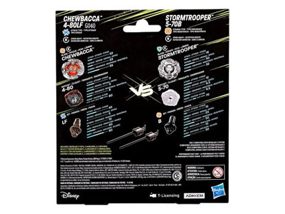 Beyblade X - Star Wars Dual Pack: Chewbacca 4-80LF & Stormtrooper 5-70B