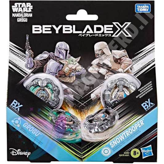 Beyblade x grogu & Snowtrooper Star Wars