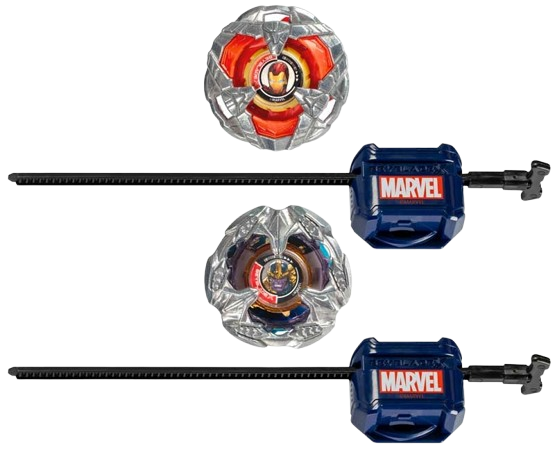 Beyblade X Marvel Collab: Iron-man vs. Thanos – Set Dual Pack