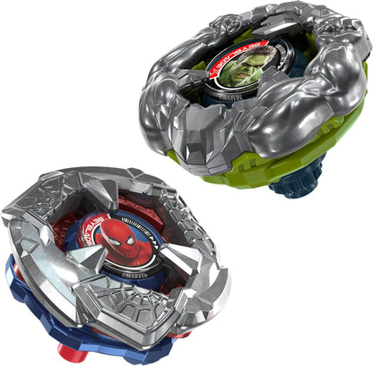 Beyblade x Spider-Man & Hulk Marvel Collab