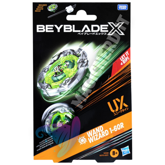 Beyblade X Wand Wizard 1-60R UX Starter Pack
