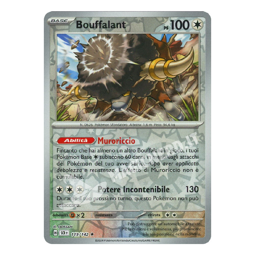 Bouffalant Rara Reverse SCR 119 (ITA)