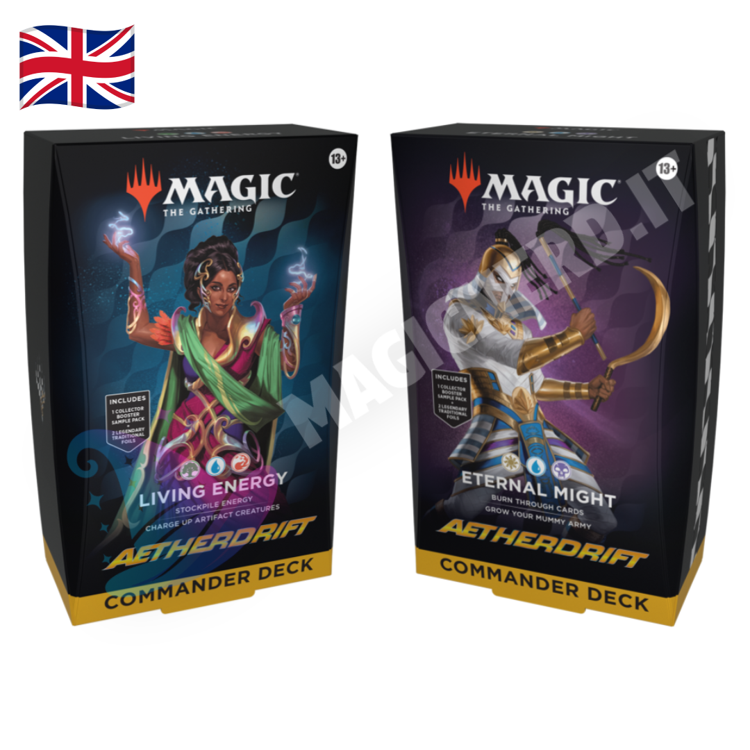 Magic: The Gathering Aetherdrift Commander Deck Bundle – Set Completo (2 Mazzi)
