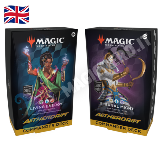 Magic: The Gathering Aetherdrift Commander Deck Bundle – Set Completo (2 Mazzi)
