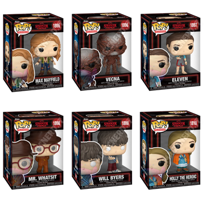 Funko POP! Bundle Stranger Things Set da 6 (Max,Vecna,Eleven,Mr. Whatsit,Will,Holly)