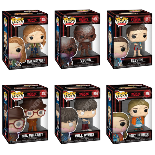 Funko POP! Bundle Stranger Things Set da 6 (Max,Vecna,Eleven,Mr. Whatsit,Will,Holly)