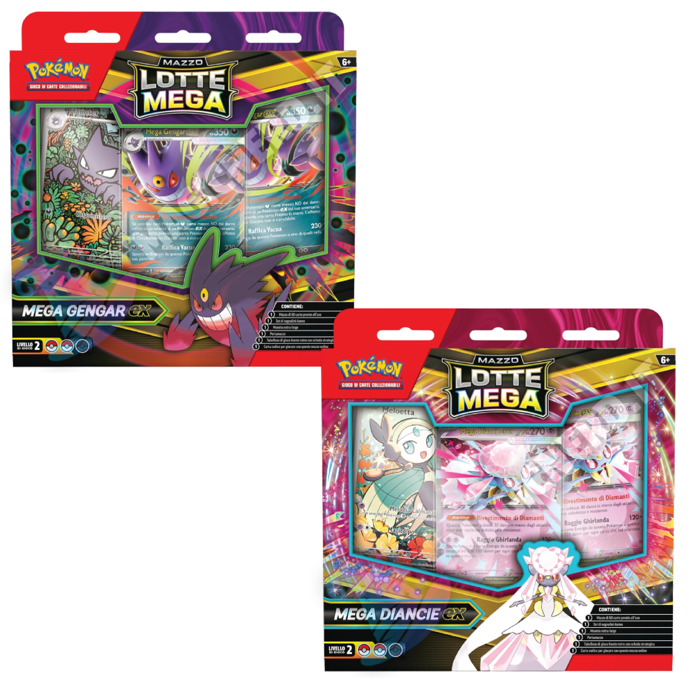 Bundle Mazzo Lotte Mega Gengar + Mazzo Lotte Mega Diancie (ITA)