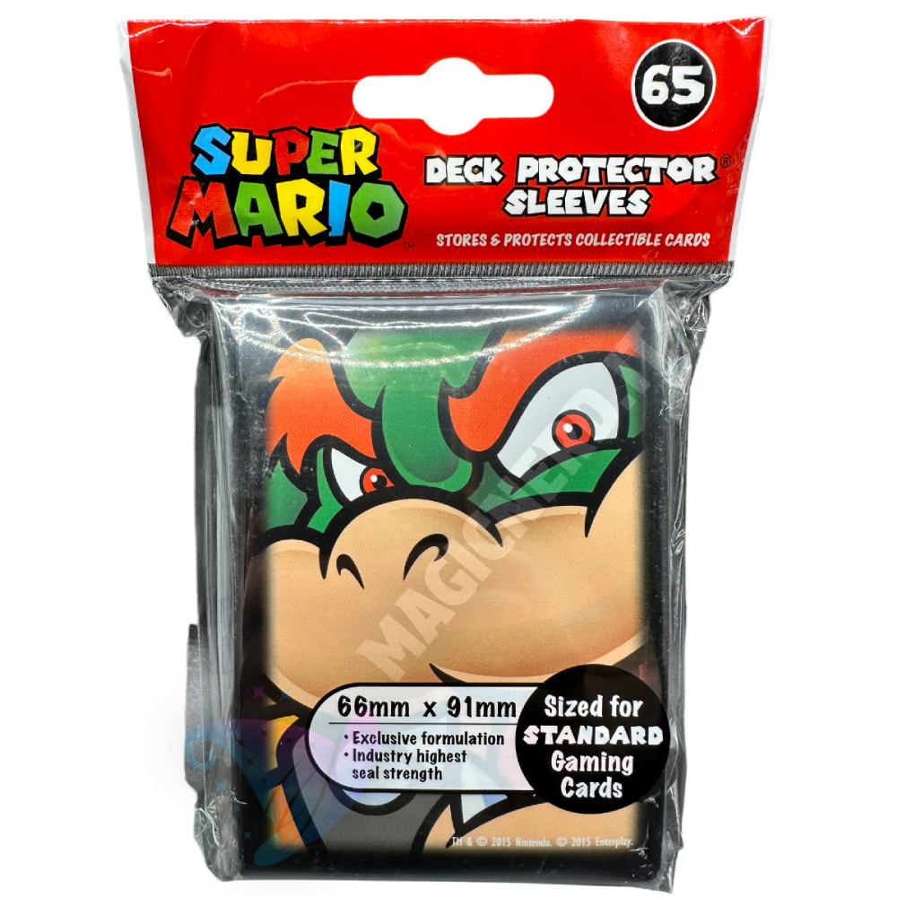 Bustine Protettive 65 Deck Protector Sleeves Super Mario Bowser Standard Ultra Pro