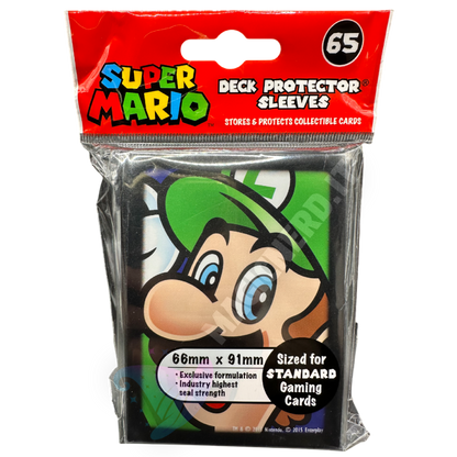 Bustine Protettive 65 Sleeves Super Mario Luigi Standard Ultra Pro