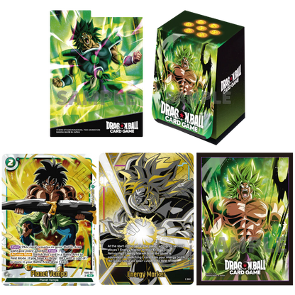 Dragon Ball Super Card Game Fusion World: Official Card Case 04 Broly – 2 Promo Card and sleeves (ENG)