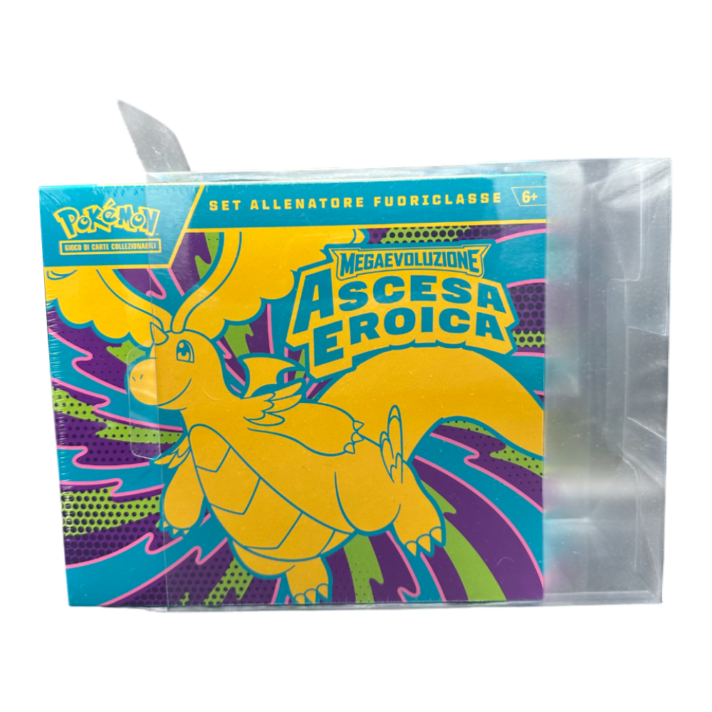Case Protettivo Trasparente in PVC per Set Allenatore Fuoriclasse (ETB) Pokémon - 1 Pezzo