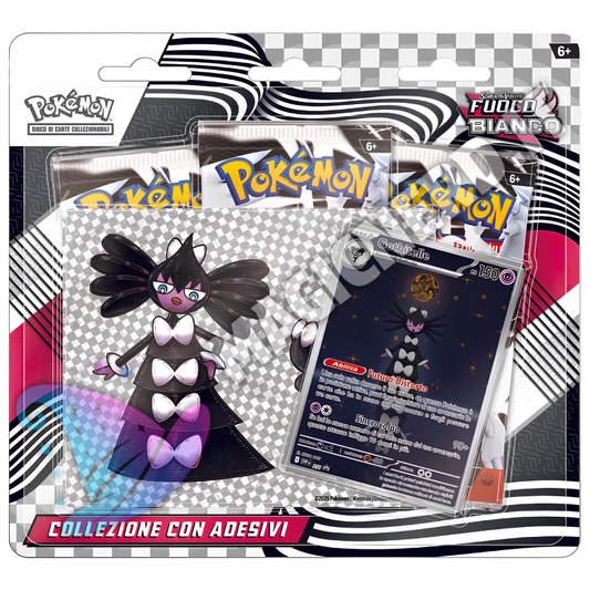 Collezione Con Adesivi Fuoco Bianco Gothitelle 3 Bustine (ITA)