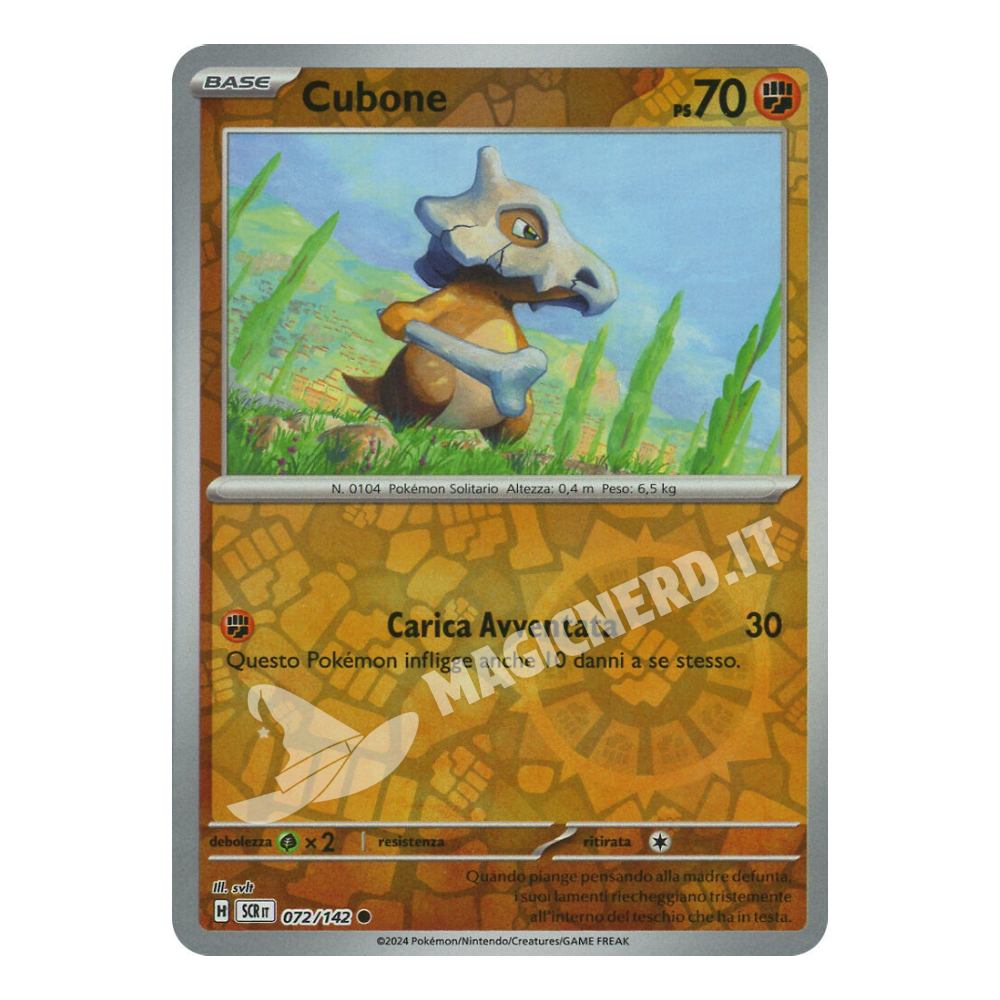 Cubone Comune Reverse SCR 072 (ITA)