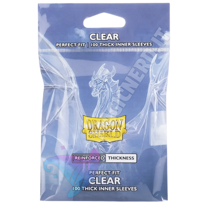 Standard - Perfect Fit Thick Inner Sleeves Clear (100 Bustine) - Dragon Shield