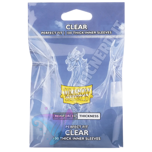 Standard - Perfect Fit Thick Inner Sleeves Clear (100 Bustine) - Dragon Shield