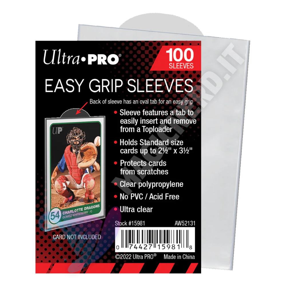 Easy Grip Sleeves Standard Trasparenti Ultra PRO (100 Bustine)