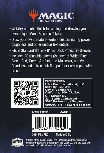 Magic: The Gathering – Erasable Tokens Ultra Pro | Token cancellabili MTG