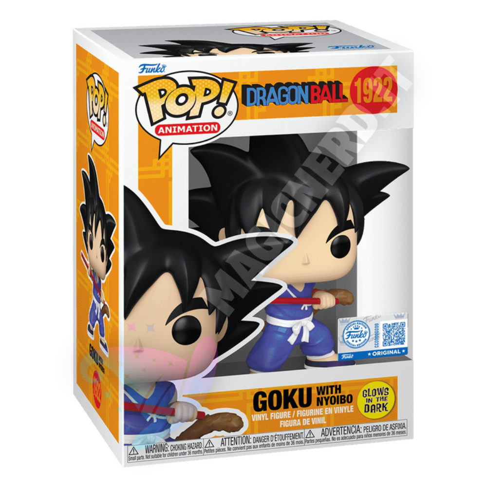 Funko POP! Animation Dragon Ball Goku With Nyoibo 1922 - (Glows in the Dark Special Edition)