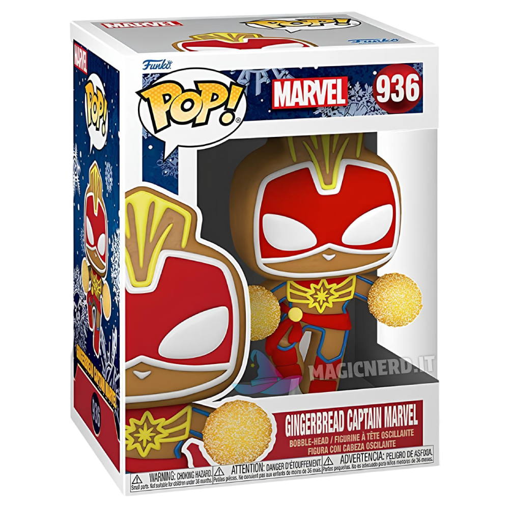 Funko Pop! Holiday Gingerbread Captain Marvel 936