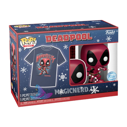 Funko Pop! & Tee Deadpool Holiday 400 (Taglia M)