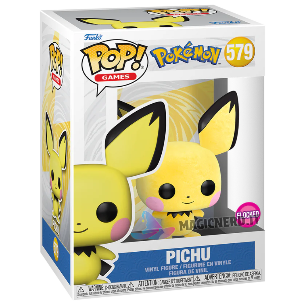Funko Pop Pichu Flocked 579 Pokemon