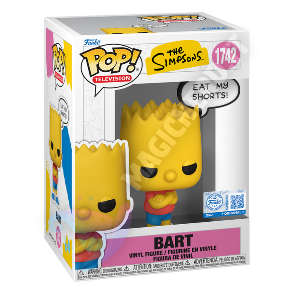 Funko POP! Television The Simpsons Bart 1742 (Eat My Shorts) - Special Edition