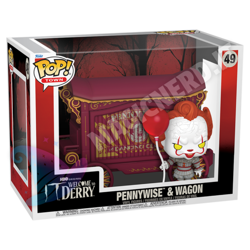 Funko Pop! Town Pennywise & Wagon 49 - IT Welcome To Derry